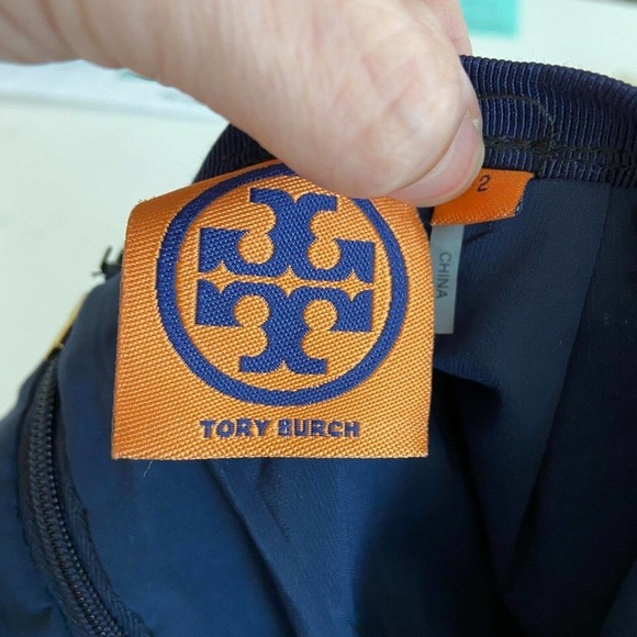 Tory Burch Tweed Gold Metallic Pencil Skirt - Picture 7 of 7